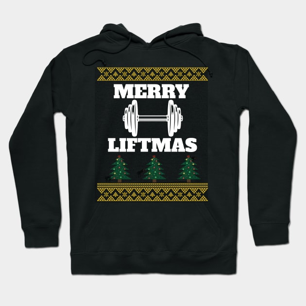 merry liftmas funny christmas gift Hoodie by Theblackberry